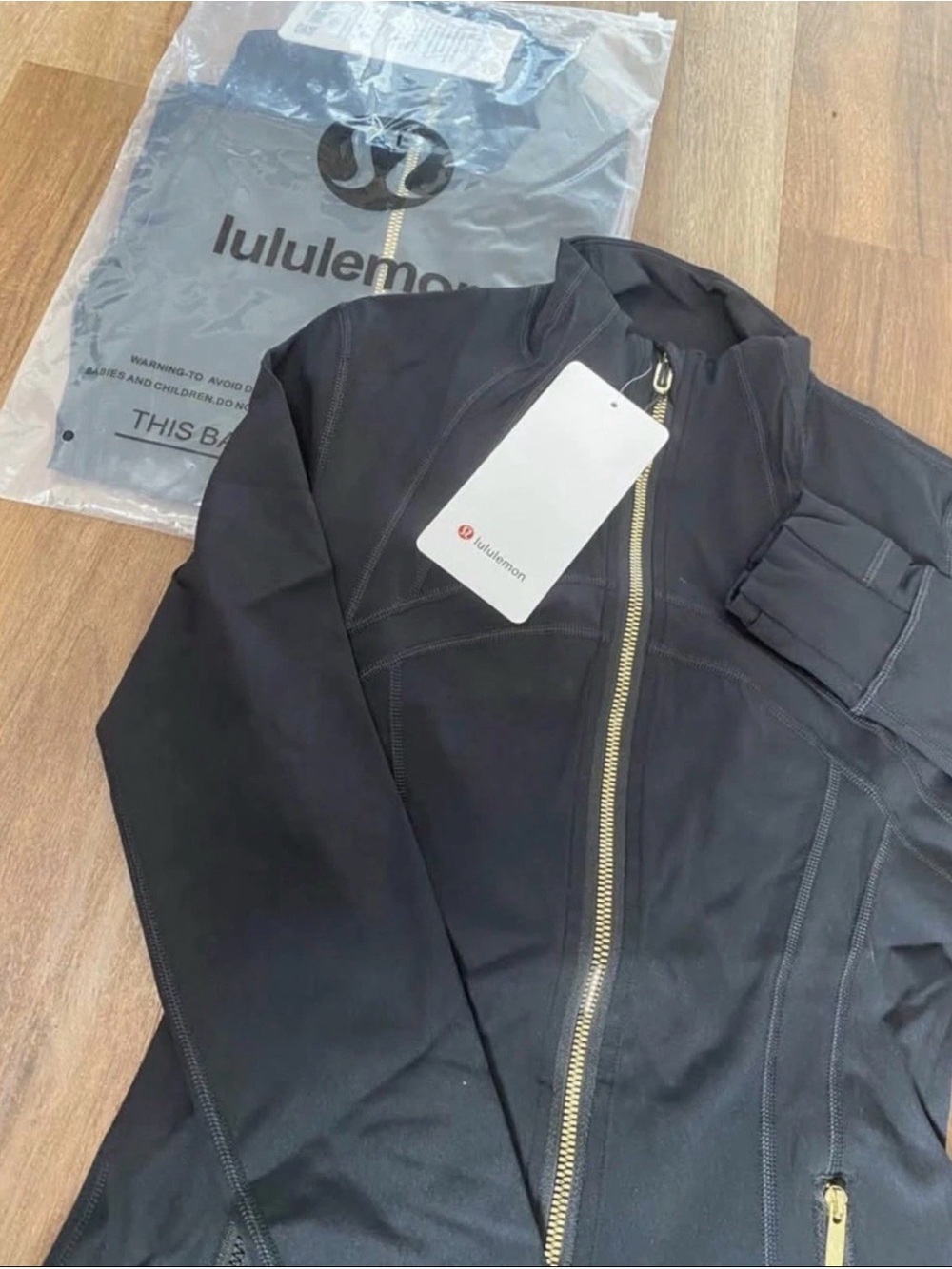 Lululemon Women’s Black Define Jacket with Gold Zipper
